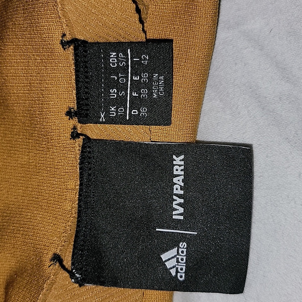 Adidas IVY PARK High Waisted Camel Bike Shorts - Picture 5 of 5